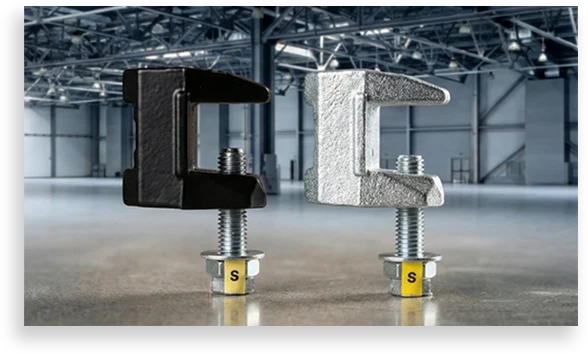 Clamps standing up